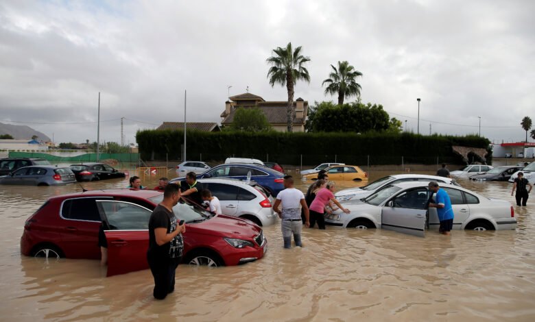 الفيضانات في إسبانيا