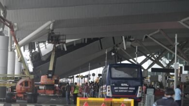 انهيار سقف في مطار نيودلهي