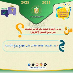 تنسيق القبول بالجامعات 