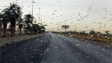 سقوط أمطار خفيفة