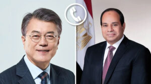 السيسي يتلقى اتصالًا هاتفيًا من رئيس جمهورية كوريا الجنوبية