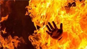 عامل يقتل زوجته بحرقها بمنطقة حلوان