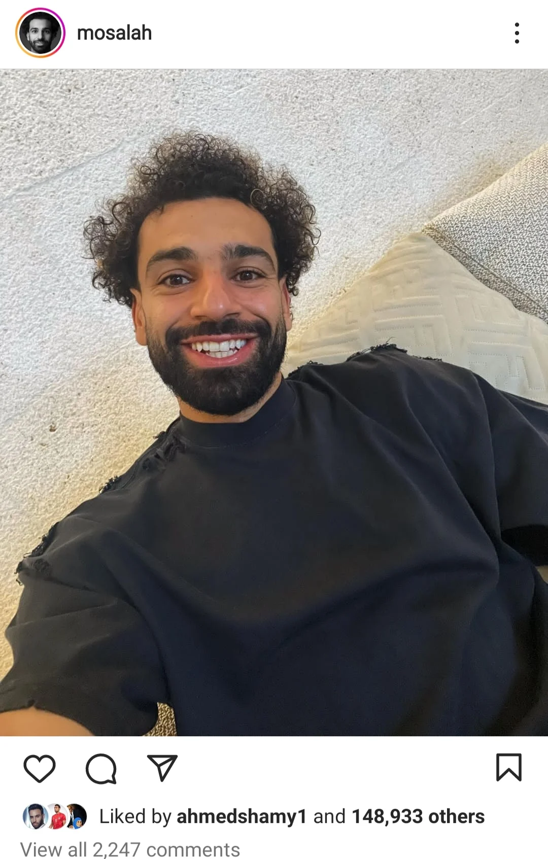 محمد صلاح فى أحدث ظهور عبر السوشيال ميديا
