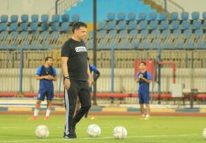 المصري يختتم تدريباته استعدادا لمواجهة الزمالك غدًا