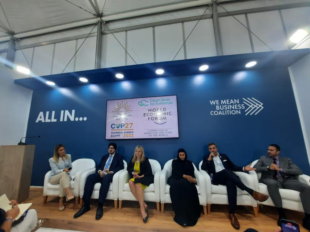 مصر للطيران تتعاون مع طيران الاتحاد للوصول إلى صفر انبعاثات