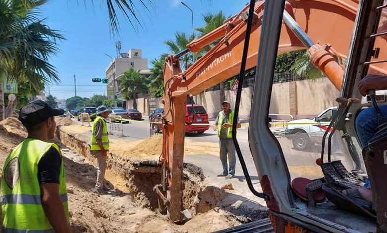 مشروعات الصرف الصحي بالإسكندرية