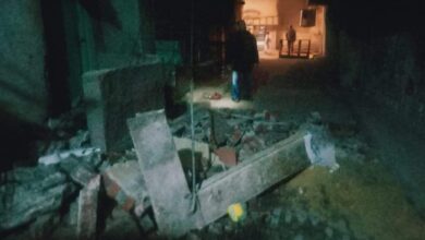 سقوط بلكونة فى الإسكندرية