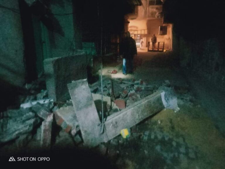 سقوط بلكونة فى الإسكندرية