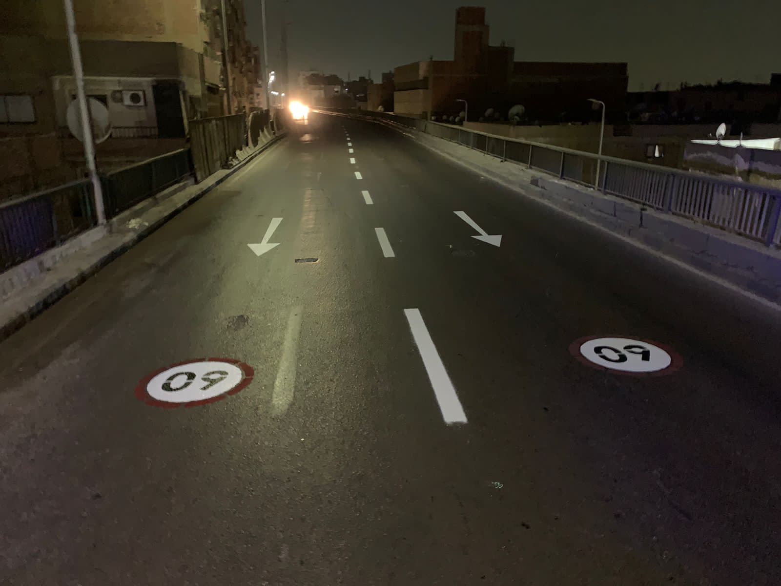 تخطيط مروري ( أرضي ) لمحور صفط اللبن بطول ٨ كم