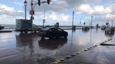 أمطار غزيرة في الإسكندرية