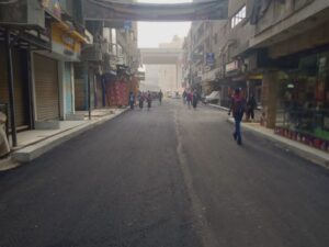 رصف وتطوير طريق المنطقة الأثرية بالبدرشين والمعتمدية بالعجوزة