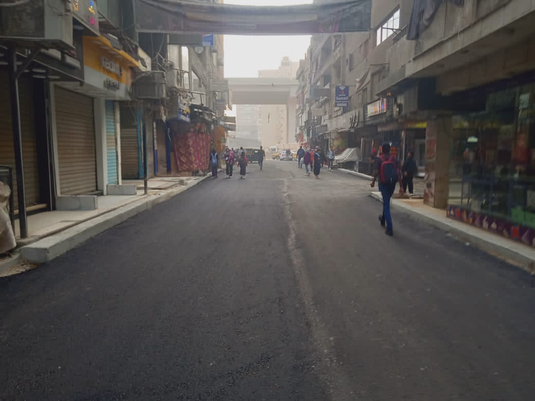 رصف وتطوير طريق المنطقة الأثرية بالبدرشين والمعتمدية بالعجوزة