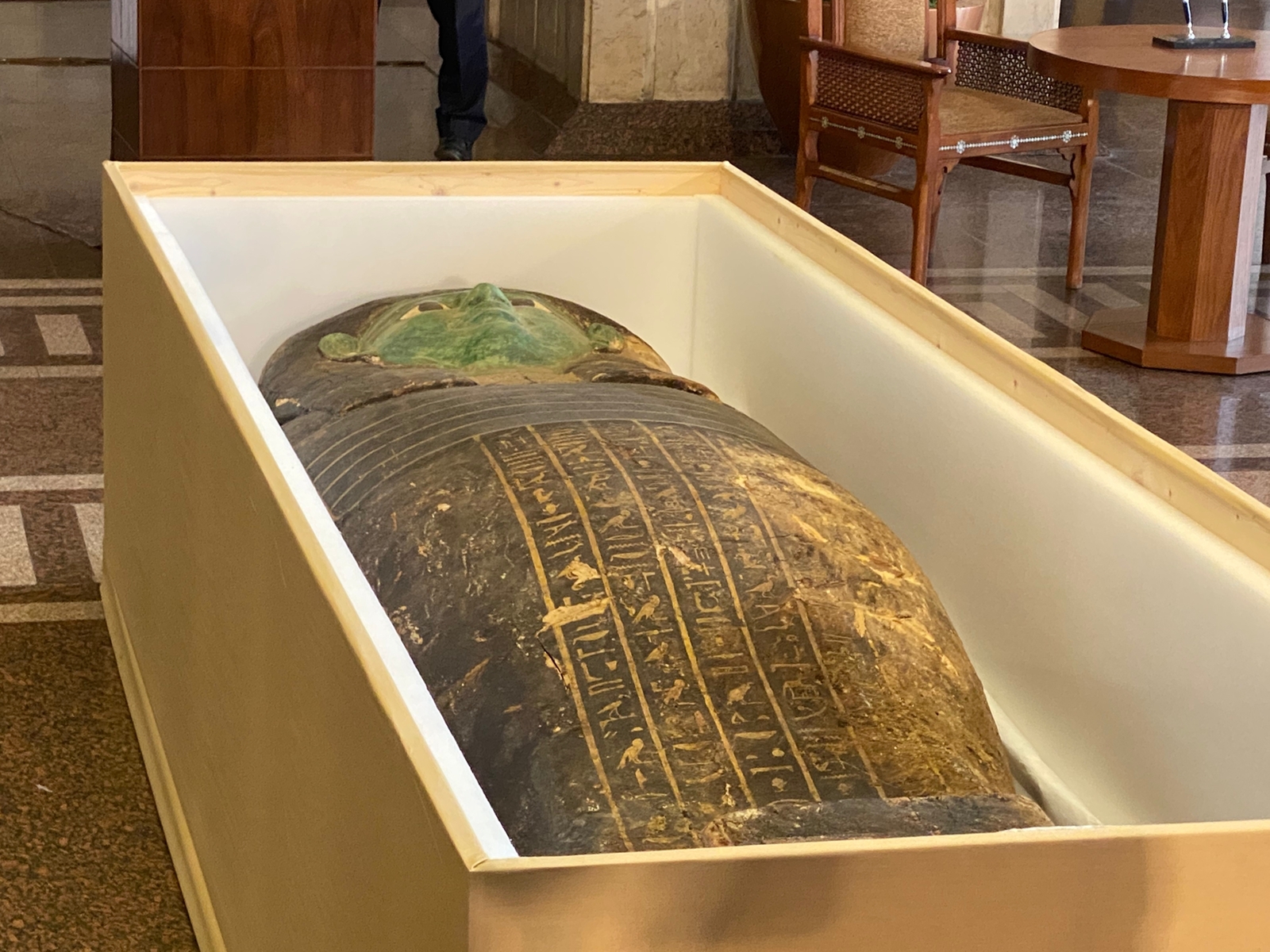 الخارجية تكشف أهم تفاصيل استعادة التابوت الأخضر من أمريكا