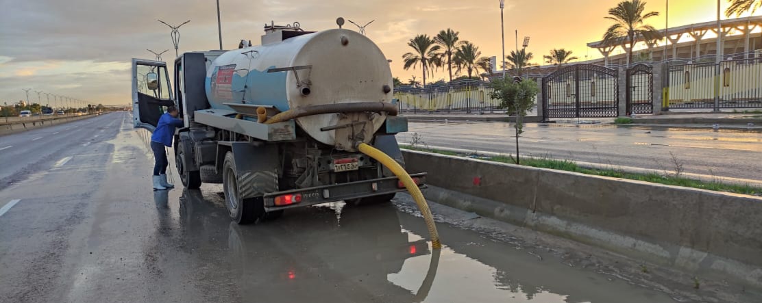 أمطار متوسطة تضرب محافظة الإسكندرية