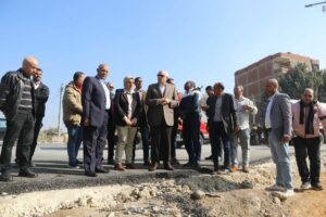 رصف الطبقة الرابطة بطريق طراد النيل أوسيم بطول ٢ كم بمركز أوسيم ومنشأة القناطر وكرداسة بالجيزة