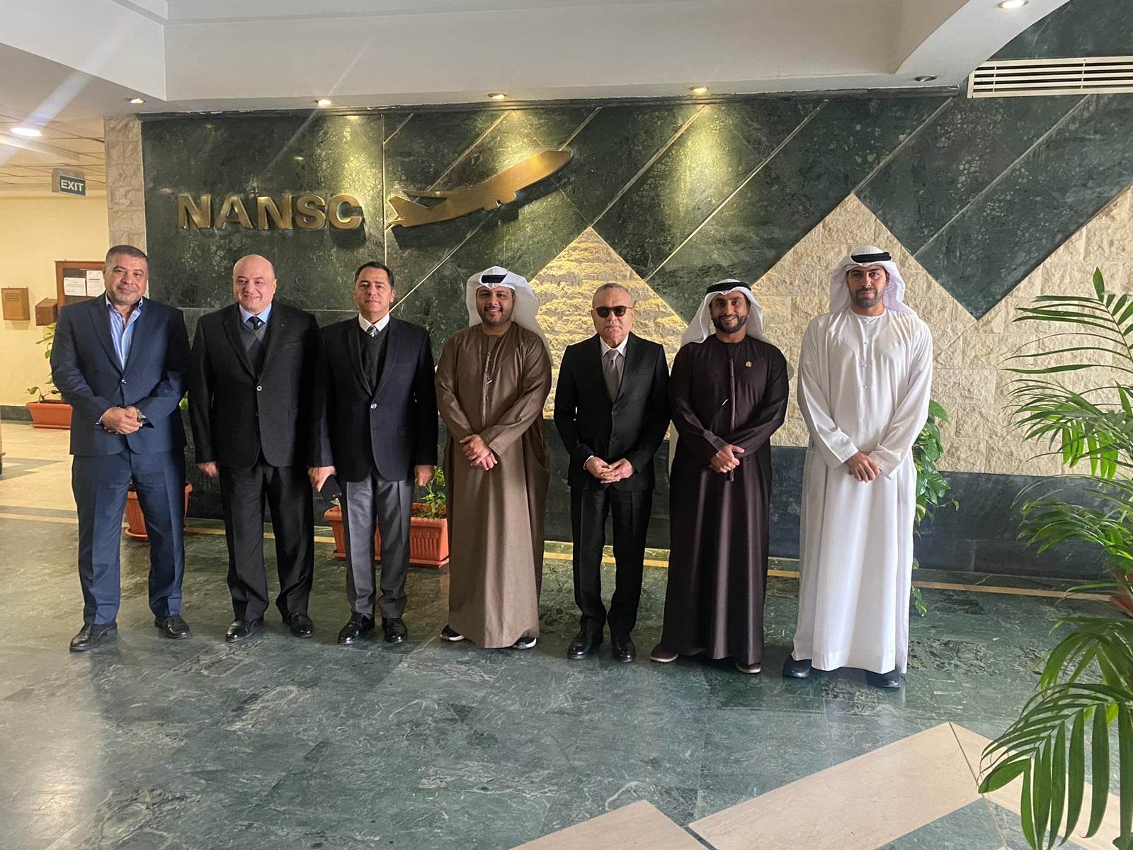 وفد إماراتى يزور الشركة الوطنية لخدمات الملاحة الجوية لتعزيز التعاون والتنسيق المشترك