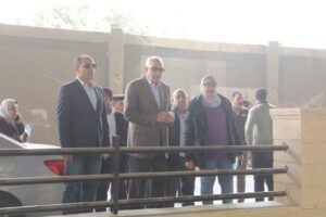 متابعة ميدانية لأعمال رفع كفاءة واستغلال الساحات أسفل محور كمال عامر