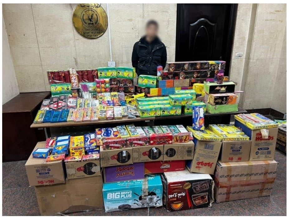ضبط أكثر من مليون قطعة ألعاب نارية بالجمالية