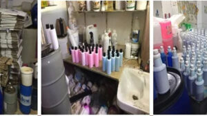 أمن القاهرة يضبط مصنع غير مرخص لإنتاج منظفات مجهولة المصدر بباب الشعرية