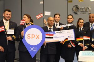 مطار سفنكس الدولي يستقبل أولى رحلات كوندور الألمانية