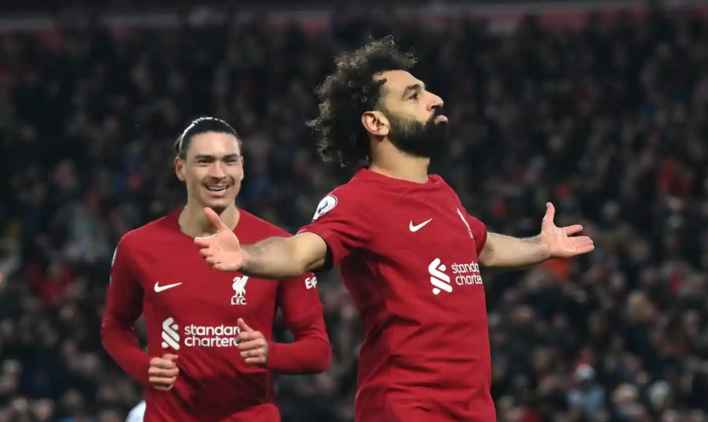 صلاح يصبح الهداف التاريخي لليفربول في البريميرليج