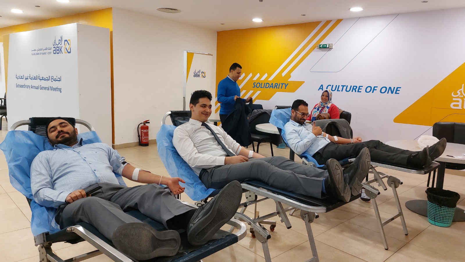 “الأهلي الكويتي – مصر” ينظم حملة التبرع بالدم لصالح مستشفى “أبو الريش المنيرة”