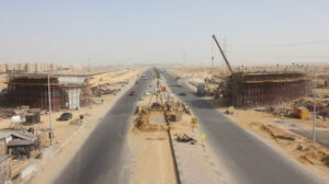 غلق جزئي بطريق الواحات بحدائق الاهرام