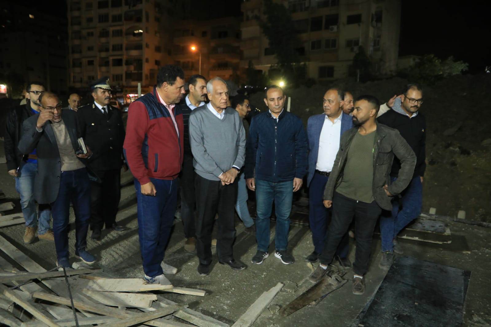 متابعةالاعمال الإنشائية بالجيزة