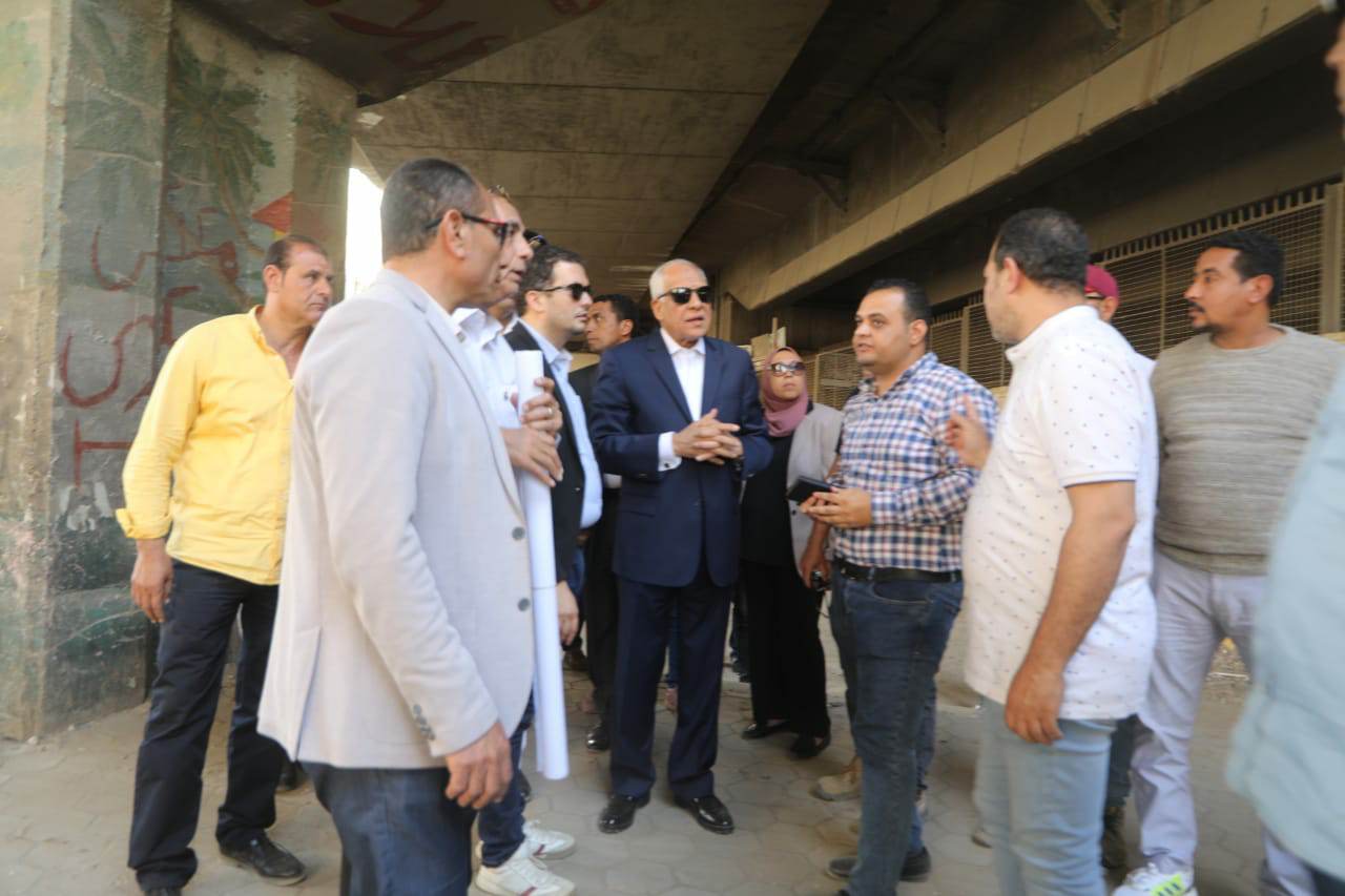 معاينة مواقع تحويلات المرافق ونسب التنفيذ لمشروعات بالجيزه