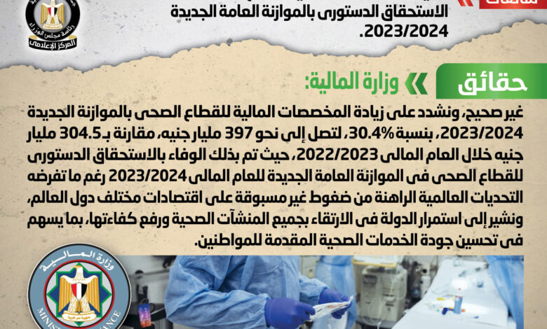 تقليص المخصصات المالية لقطاع الصحة