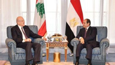 الرئيس السيسي وميقاتى
