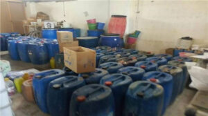 ضبط 70 طن منظفات ومطهرات مجهولة المصدر خلال حملة أمنية بمحافظة الشرقية