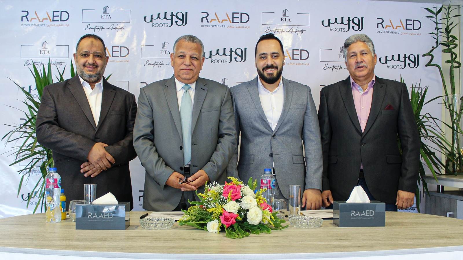 «الرائد للتنمية» توقع عقد تصميم منطقة الخدمات المتكاملة بمشروع «ROOTS»  مع مكتب «أركتكتس ETA للتصميمات»