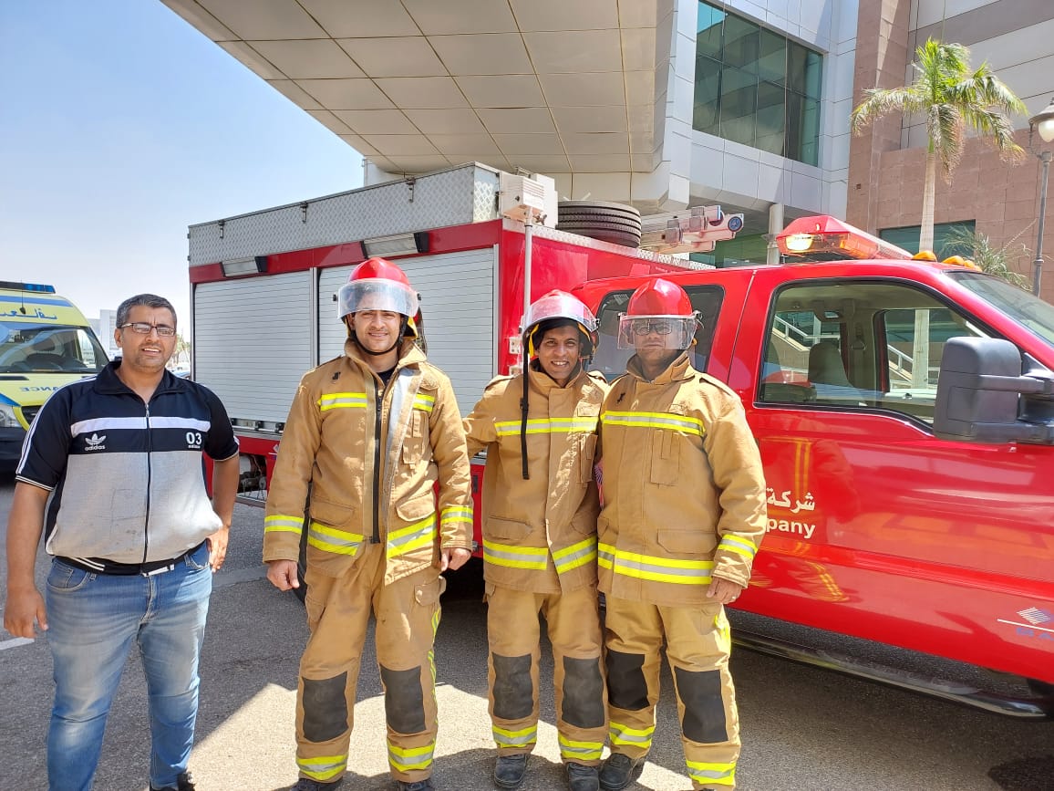 تجربة طوارئ بشركة ميناء القاهرة الجوى