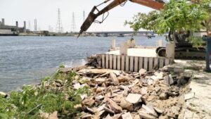 إزالة ٣٧ حالة تعدي علي أملاك الدولة بالجيزة