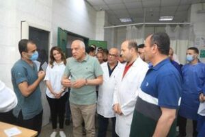 محافظ الجيزة يطمئن علي الخدمات الصحية خلال إجازة عيد الأضحي المبارك