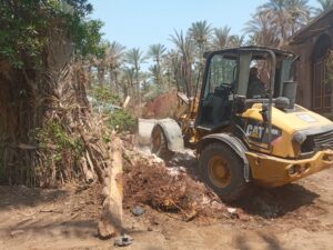 إزالة تعديات علي مساحه ٧٣ الف م٢ أراضي أملاك دولة بالجيزة