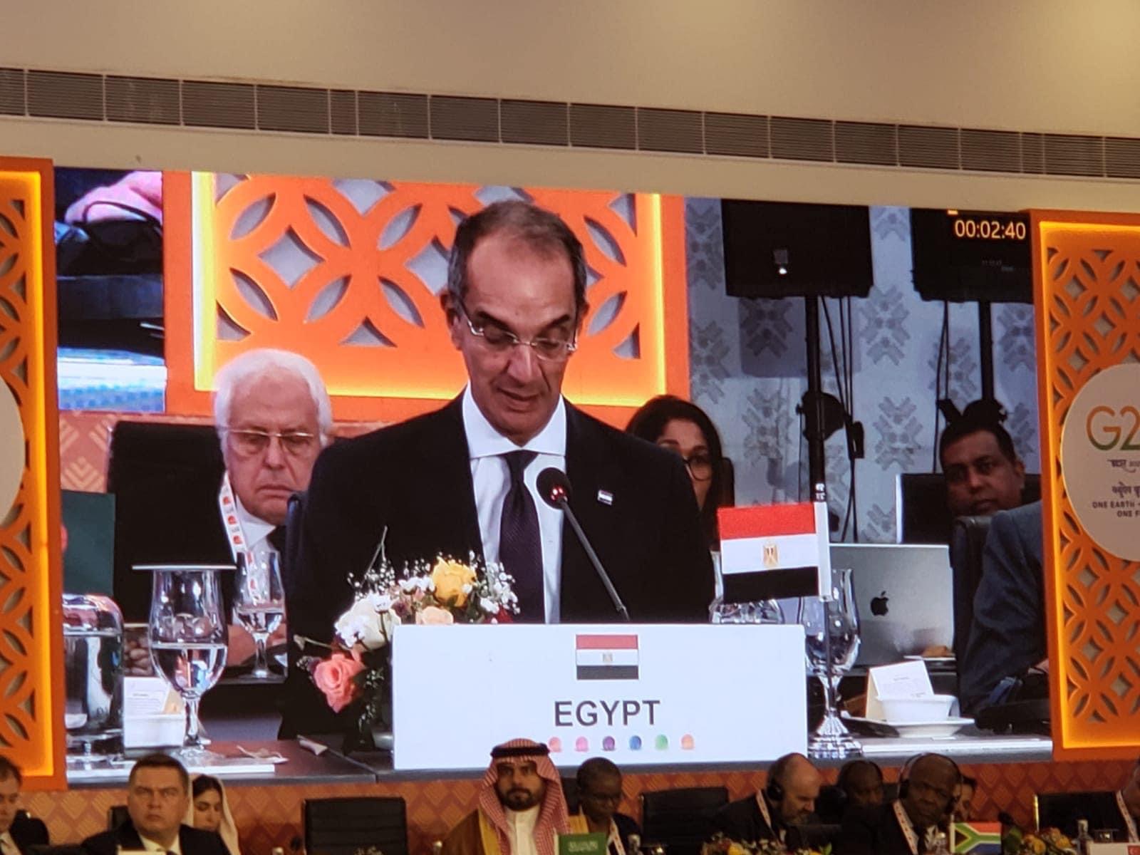وزير الاتصالات يشارك فى جلسات الاجتماع الوزارى ضمن أعمال مجموعة العشرين G20 بالهند