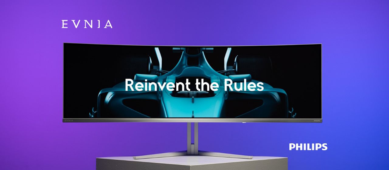شاشة “فيليبس Evnia 49M2C8900” الجديدة كليًا تضع مفهومًا جديدًا للتميز البصري
