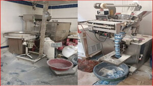 ضبط مصنع بدون ترخيص لانتاج  الأدوية البيطرية والمنظفات الصناعية مجهولة المصدر بمدينة بدر