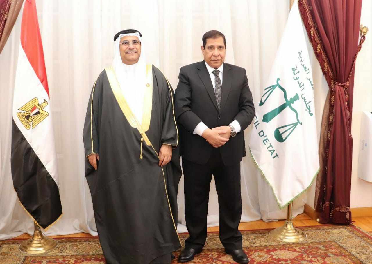 اجتماع رئيس مجلس الدولة المصري مع رئيس البرلمان العربي