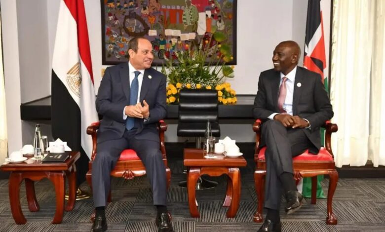 السيسي يؤكد حرص كينيا على تعزيز التعاون في مختلف المجالات