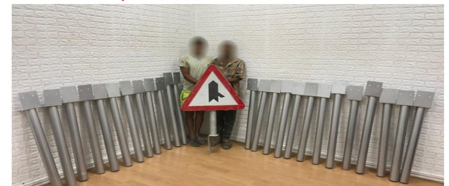 سقوط تشكيل عصابى  تخصص فى سرقة الأعمدة الحديدية “بأسلوب الفك” بالخليفة