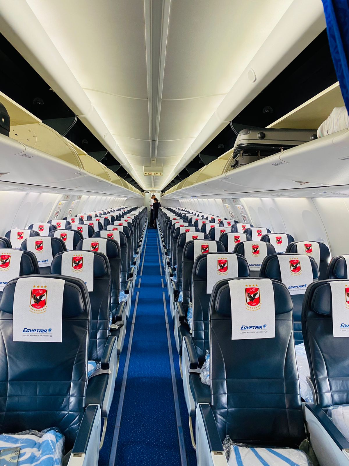 مصرللطيران_الناقل الوطني تسير رحلة خاصة لنقل بعثة النادي الأهلي إلي جوهانسبرج