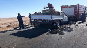 انقلاب سيارة في الطريق الإقليمي وإصابة 3 أشخاص