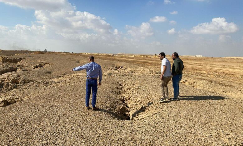 تنفيذ طرق جديدة بمنطقة مثلث الأمل