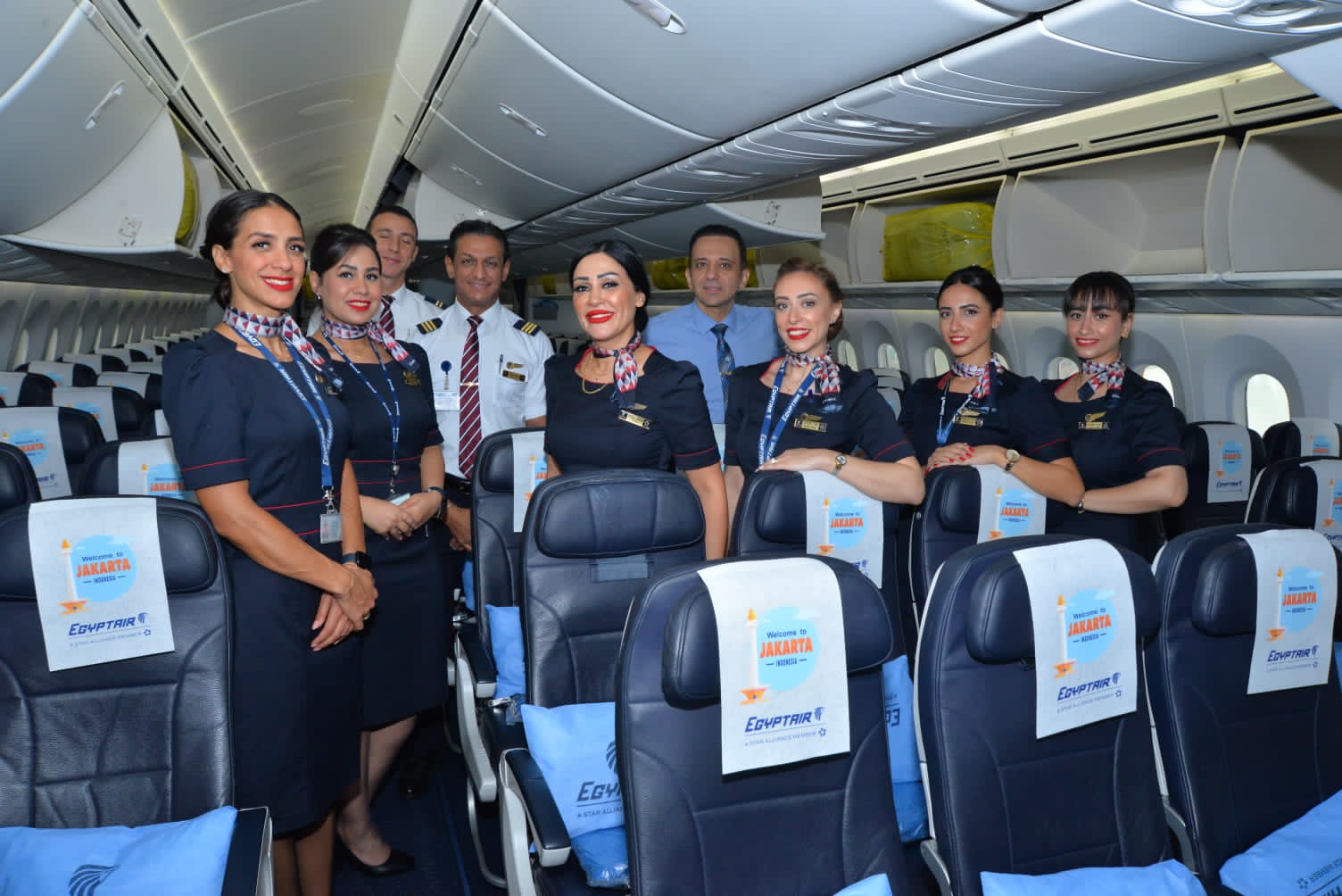 مصر للطيران تفتتح خط طيران مباشر بين القاهرة والعاصمة الإندونيسية جاكرتا