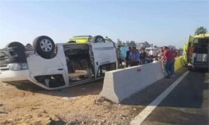 إصابة 16 شخصا في حادث تصادم مروع بأسيوط