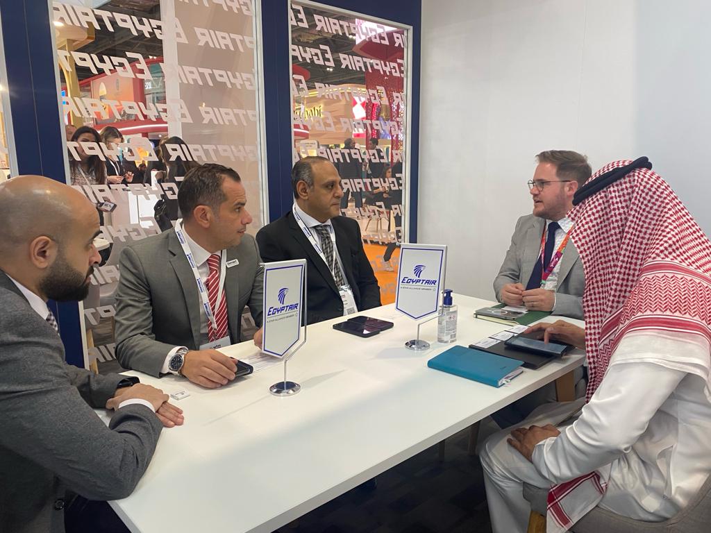 لليوم الثاني على التوالي مصر للطيران تواصل اجتماعاتها في معرض سوق السفر العالمى WTM