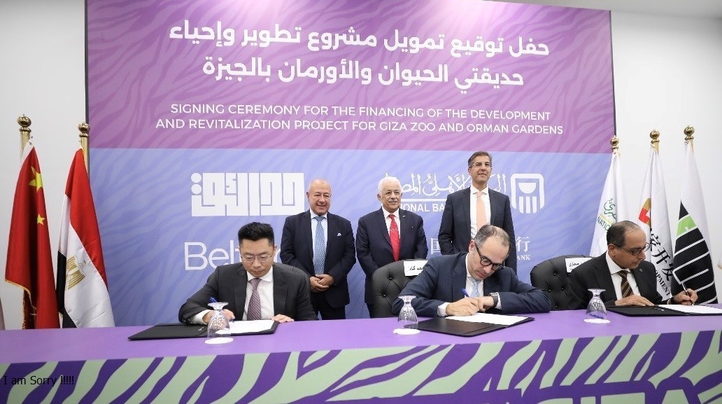 لتطوير حديقتي الحيوان والأورمان.. تحالف بين بنكي الأهلي والصيني للتنمية وشركة حدائق